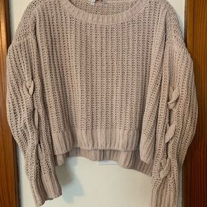 Soft knit crop sweater